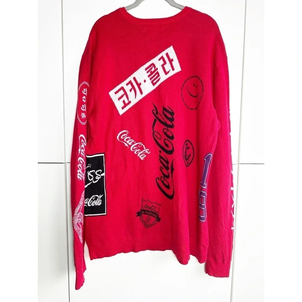 Pacsun Red Coca Cola Polar Bear Crewneck Christmas Sweater Men’s Large